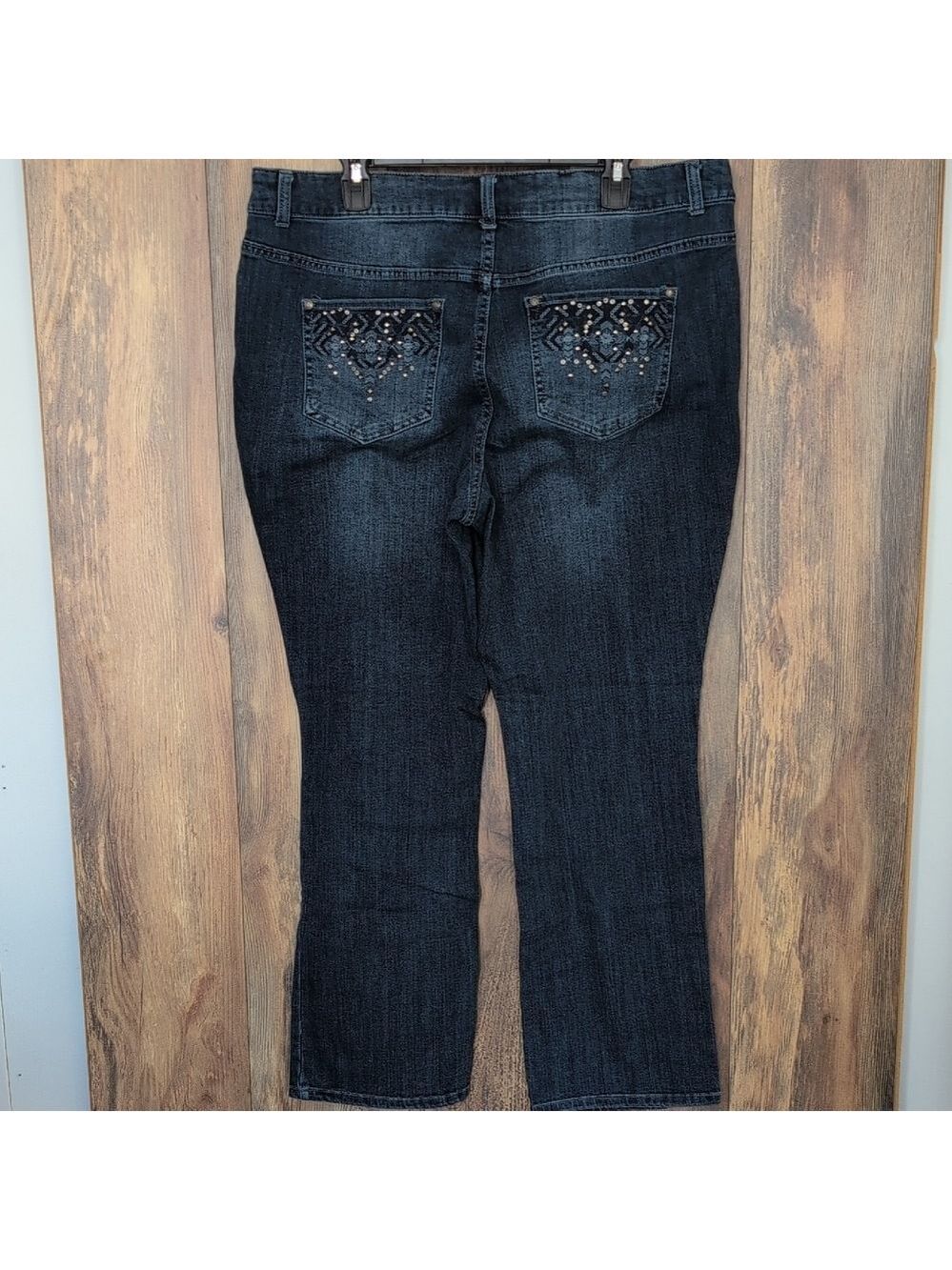 CJ Banks Dark Blue Straight Leg Jeans 18W                  C232
